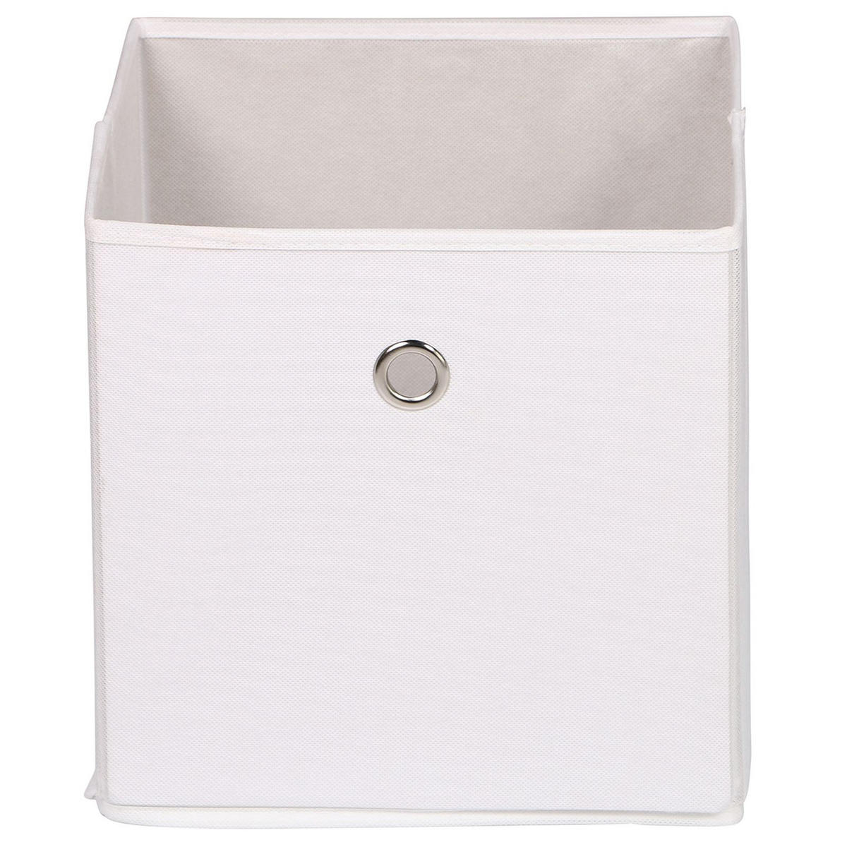 FALTBOX ELA 2ER-SET - Weiß, Textil (27/27/27cm) - IDIMEX