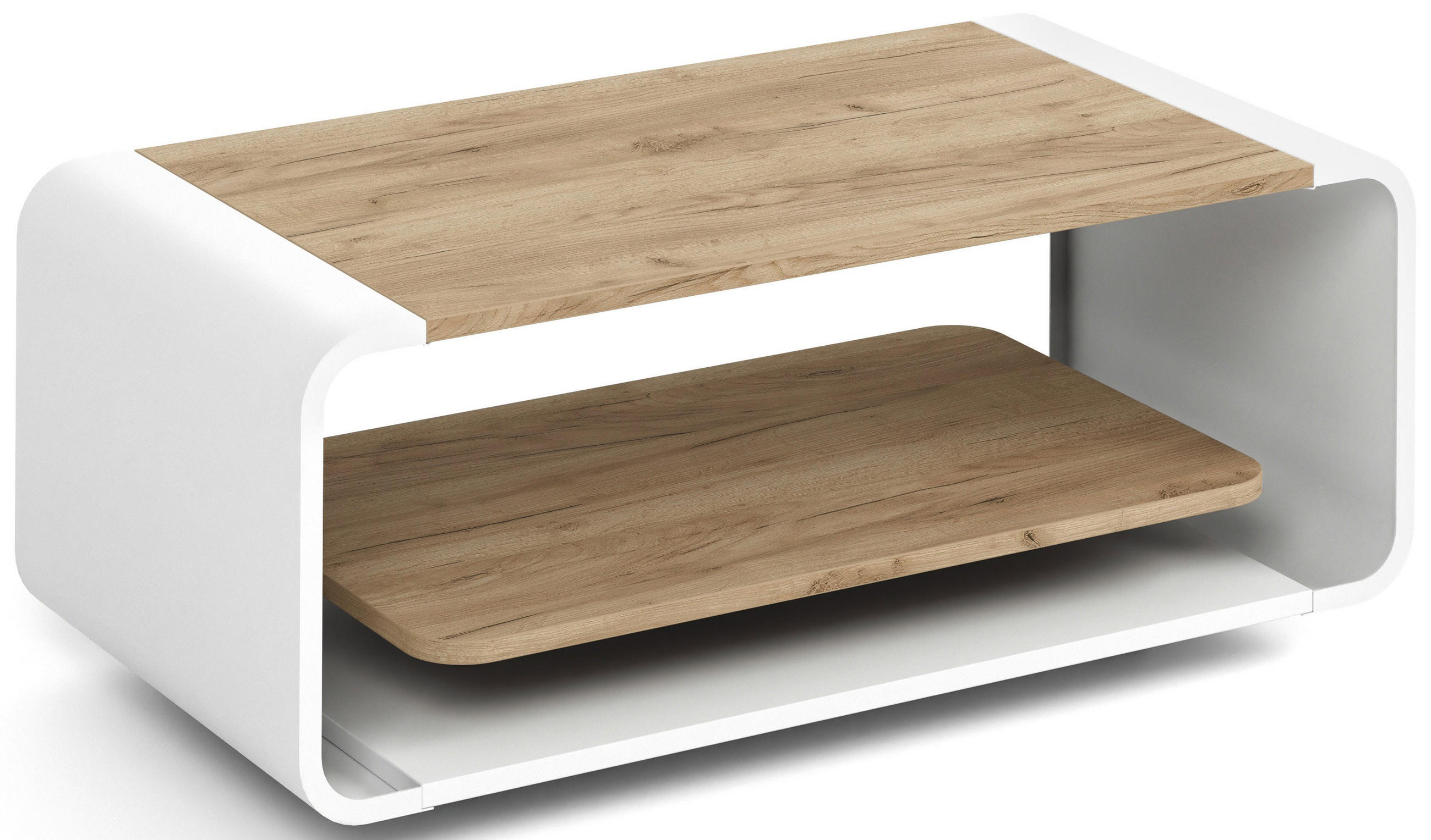 WFL Group Couchtisch Eiche Wotan 100x41x50 cm
