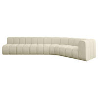 ECKSOFA modulares Sofa Karex-L2 - 399x194x70 cm Beige - Beige, Holzwerkstoff/Textil (399/194cm) - ALTDECOR