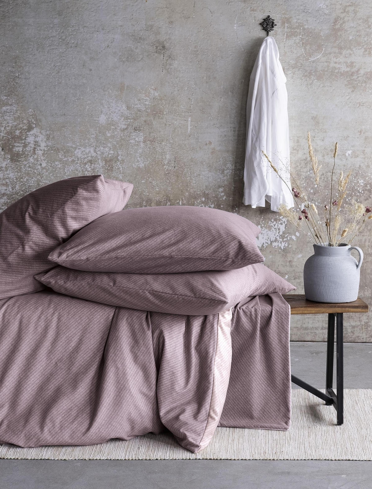 BETTWÄSCHE Biber 140/200 cm  - Rosa, KONVENTIONELL, Textil (140/200cm) - Irisette