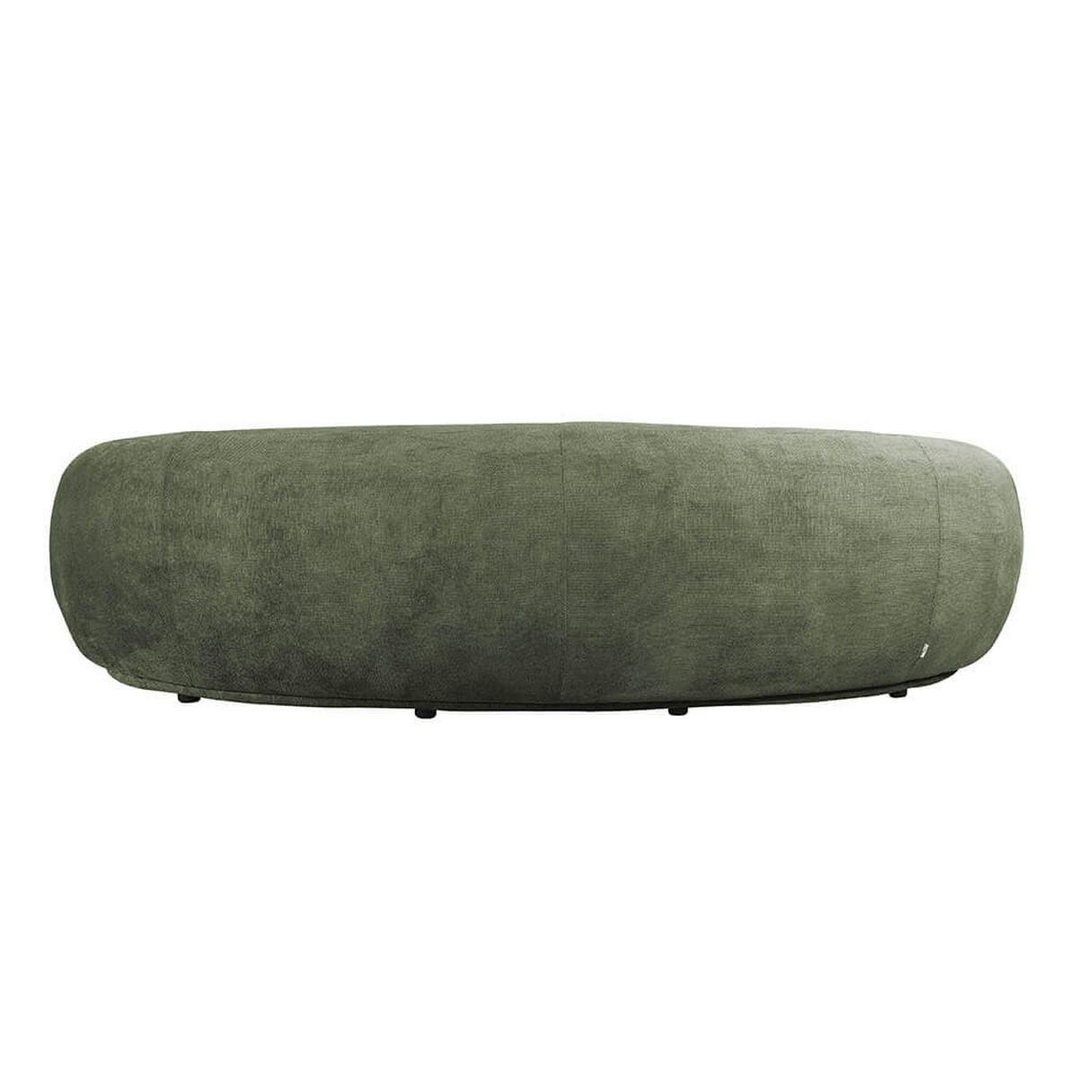 SOFA CASARA Webstoff Dunkelgrün - 258 x 128 x 72 cm - Dunkelgrün, Kunststoff (258/72/128cm) - Home Deluxe