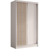 SCHWEBETÜRENSCHRANK Helios 120/216/61 kaschmir mit Schubladeneinsätze - Kaschmir, Holzwerkstoff (120/216/61cm) - Beautysofa