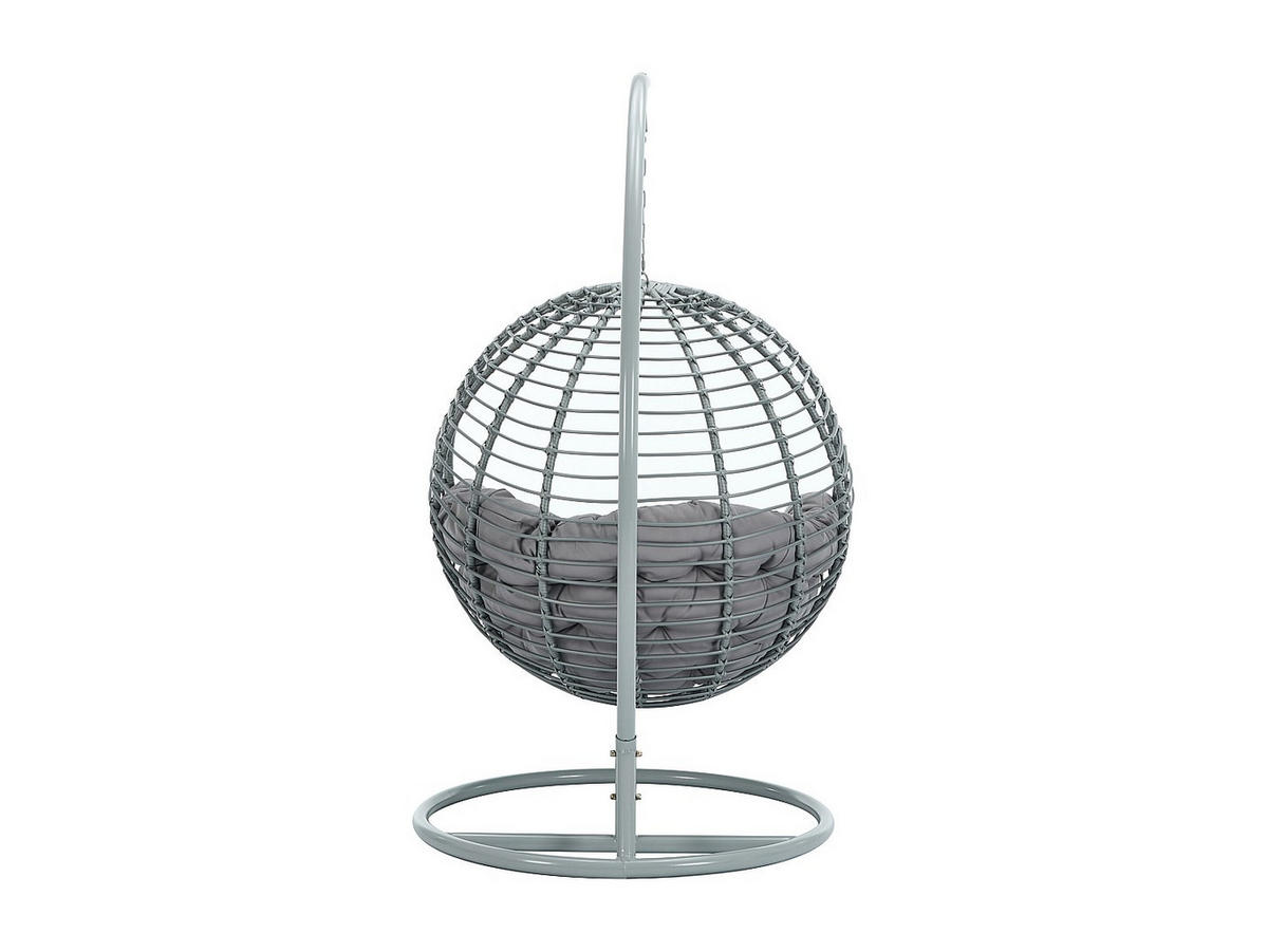 HÄNGESESSEL - 1 Person - Harz - Grau - - Grau, Kunststoff (112/197/105cm) - Vente-Unique