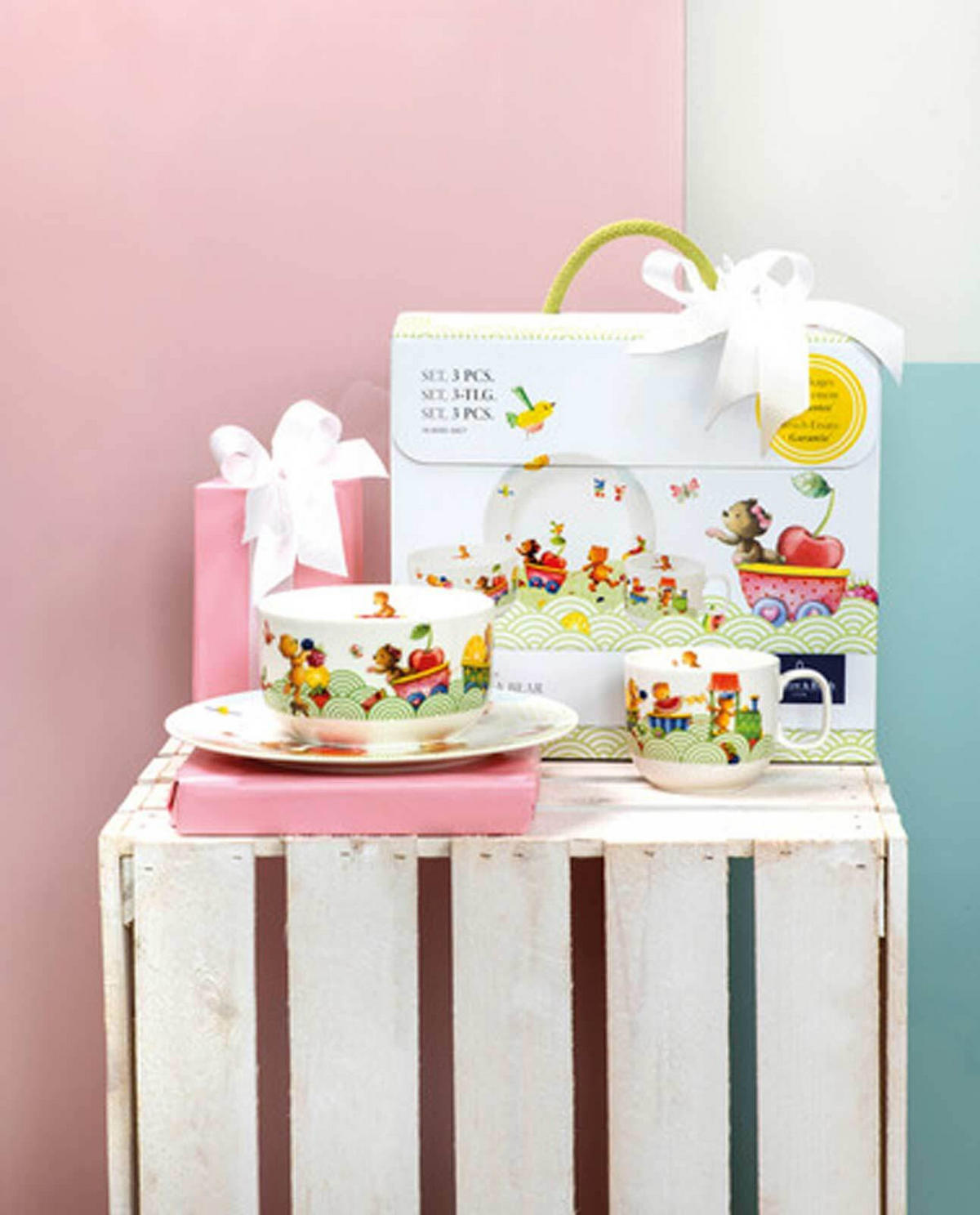 KINDERGESCHIRR Hungry as a Bear bunt - Multicolor, Keramik (1/1/1cm) - Villeroy & Boch
