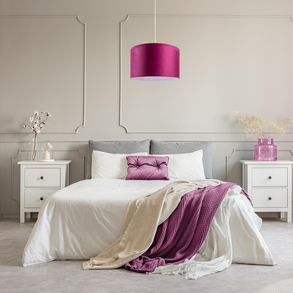 PENDELLEUCHTE Hugo Pd1 - Weiß, Metall (45.5/45.5/28cm) - Paco Home