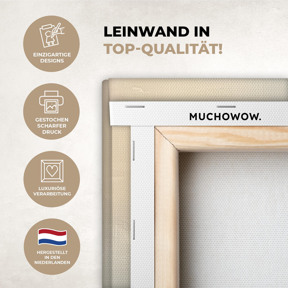 LEINWANDBILD Segelschiff - Meer - Bewölkt 60x90 cm - Creme, Textil (60/90cm) - MuchoWow