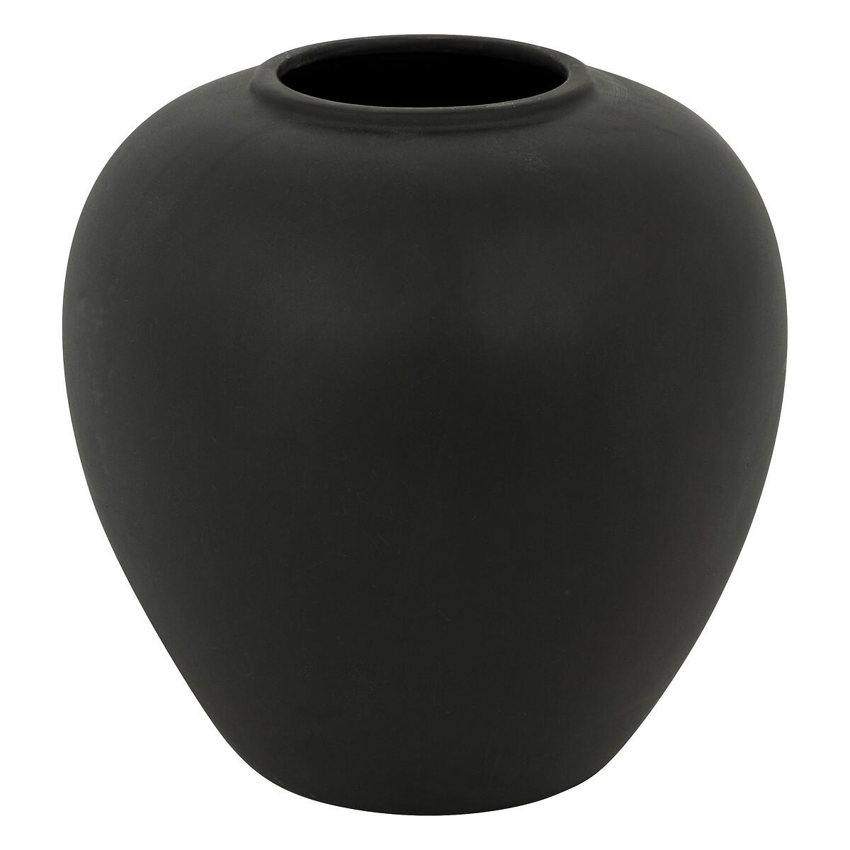 VASE Keramik Kugel Rily 22 cm - Schwarz, Keramik (22cm) - Atmosphera Createur d´interieur