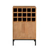 WEINSCHRANK Madison Braun 35/55/90 cm - Braun, Holz (55/90/35cm) - Starfurn