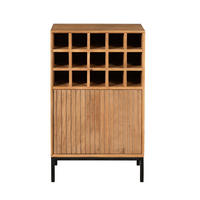 WEINSCHRANK Madison Braun 35/55/90 cm - Braun, Holz (55/90/35cm) - Starfurn