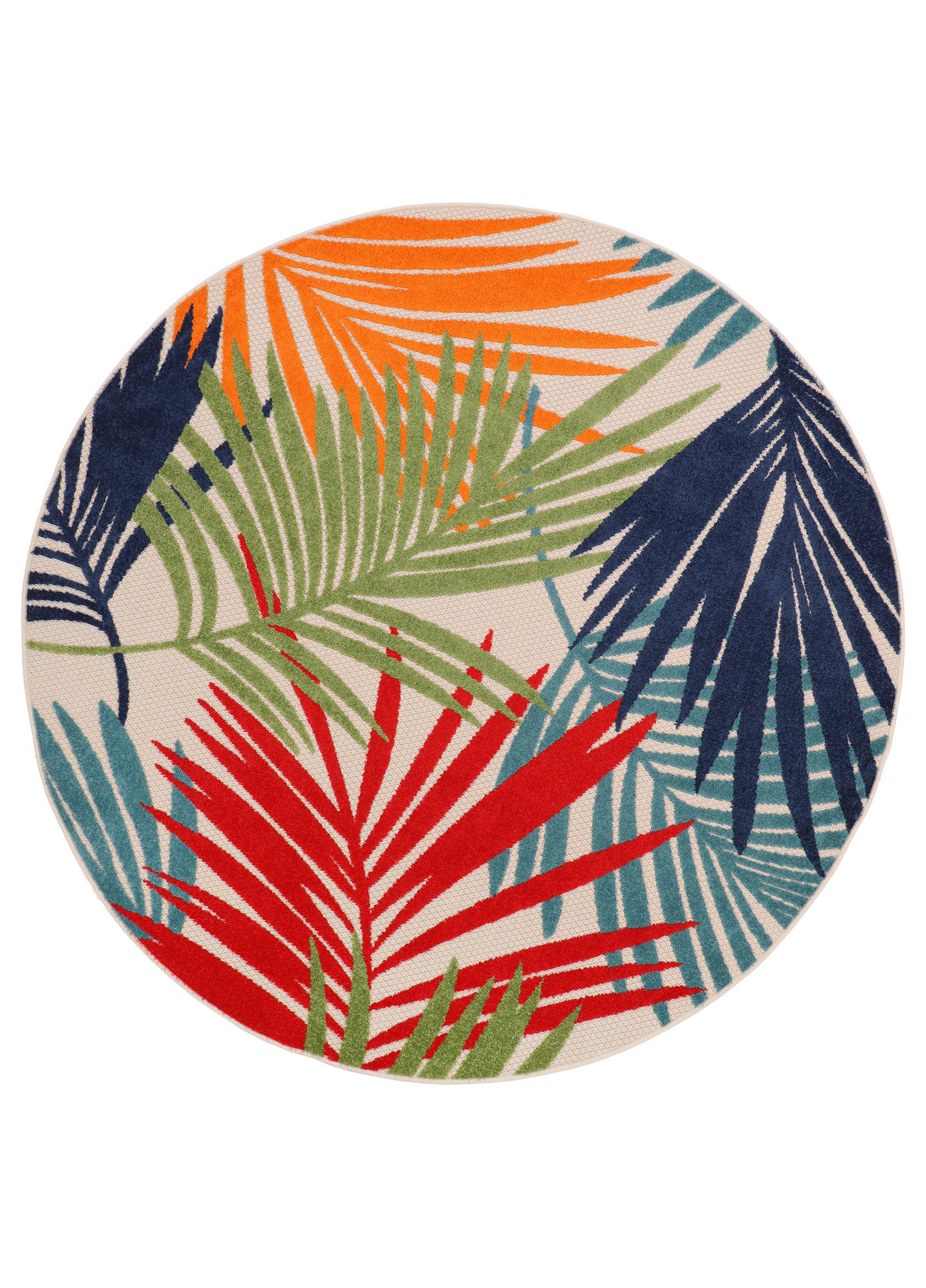 TEPPICH PATIO rund Multicolor 240/240 cm - Multicolor, Textil (240/240cm) - Tapiso