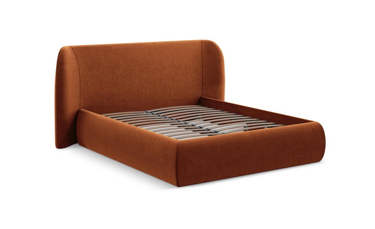 POLSTERBETT mit Bettkasten und Lattenrost 190x215 Blau - Blau/Blaugrau, Kunststoff/Textil (140/200cm) - Makamii