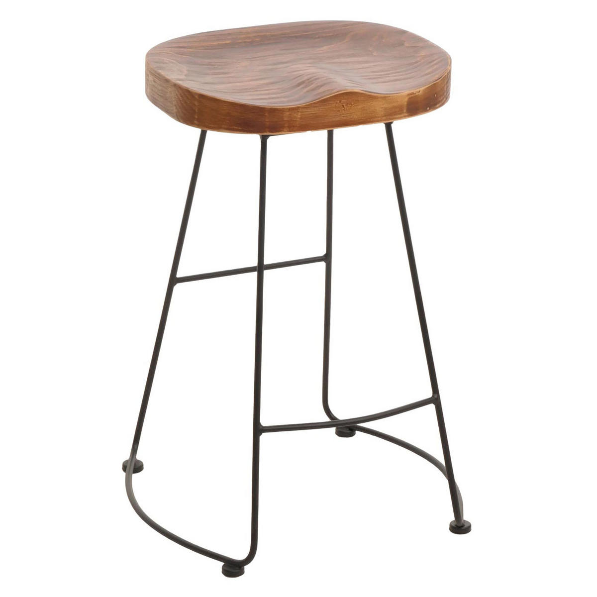 BARHOCKER Braun - Braun, Holz (48/68/44cm) - MCW