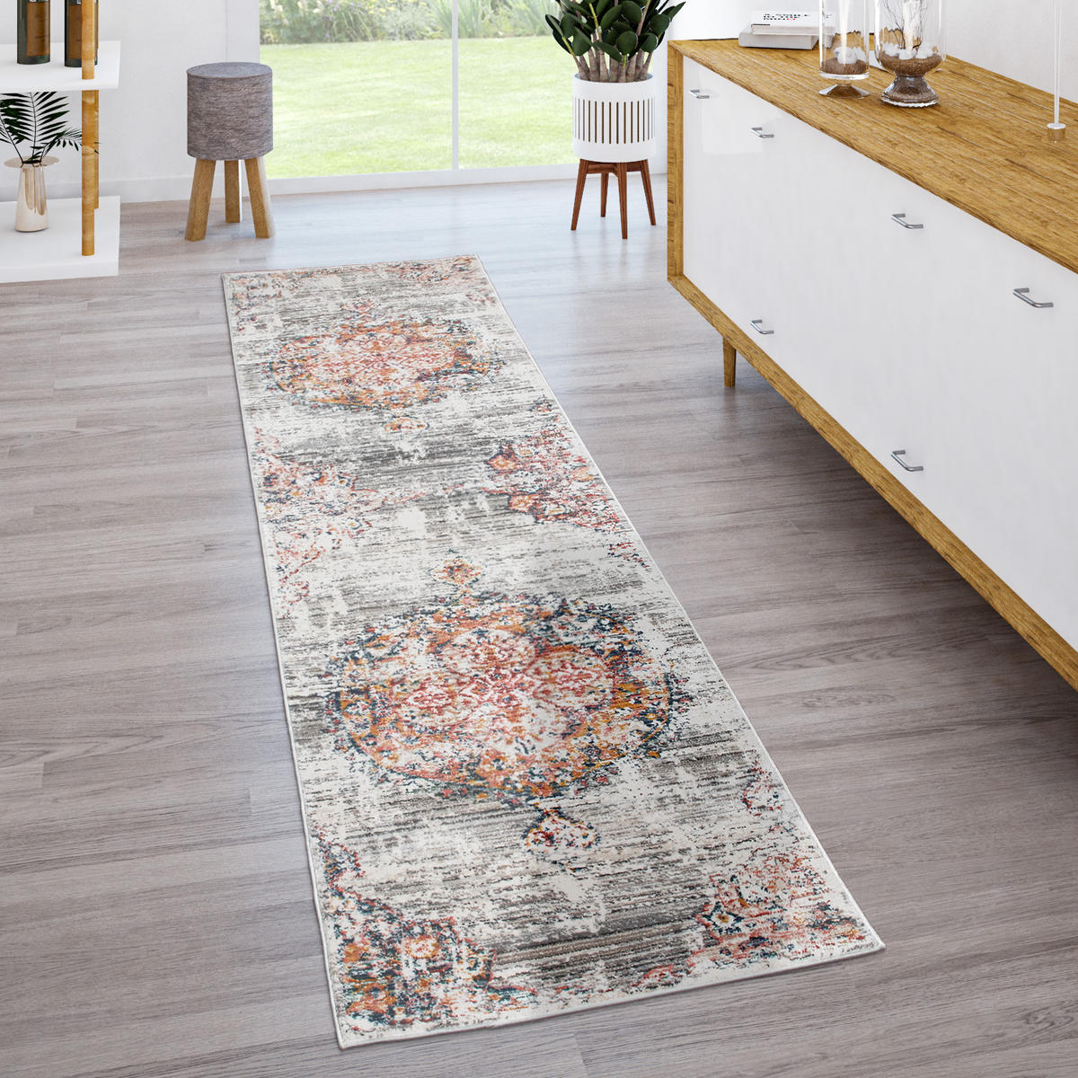 KURZFLORTEPPICH 60/100 cm Herbete 733 - Anthrazit, Textil (60/100cm) - Paco Home