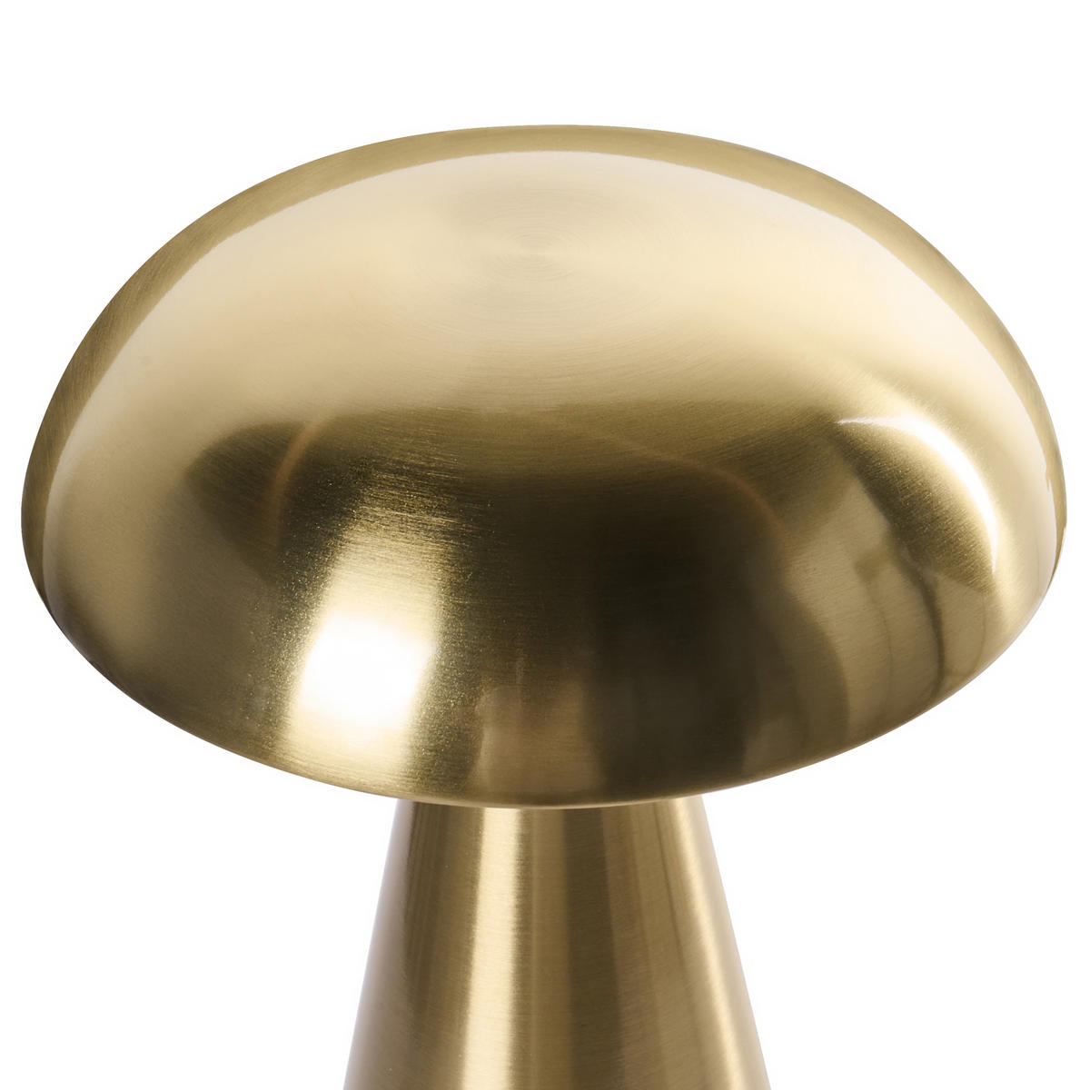 KABELLOSE LED Tischlampe 2er Set mit Dimmer Metall Gold Kulfo - Goldfarben, Metall (15/15/20cm) - Beliani