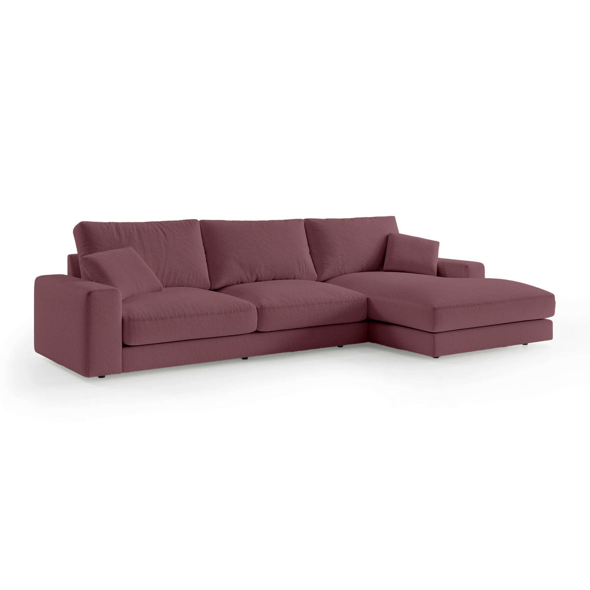 ECKSOFA Harvesty Rot - Rot, Textil (332/92/169cm) - Pillovely