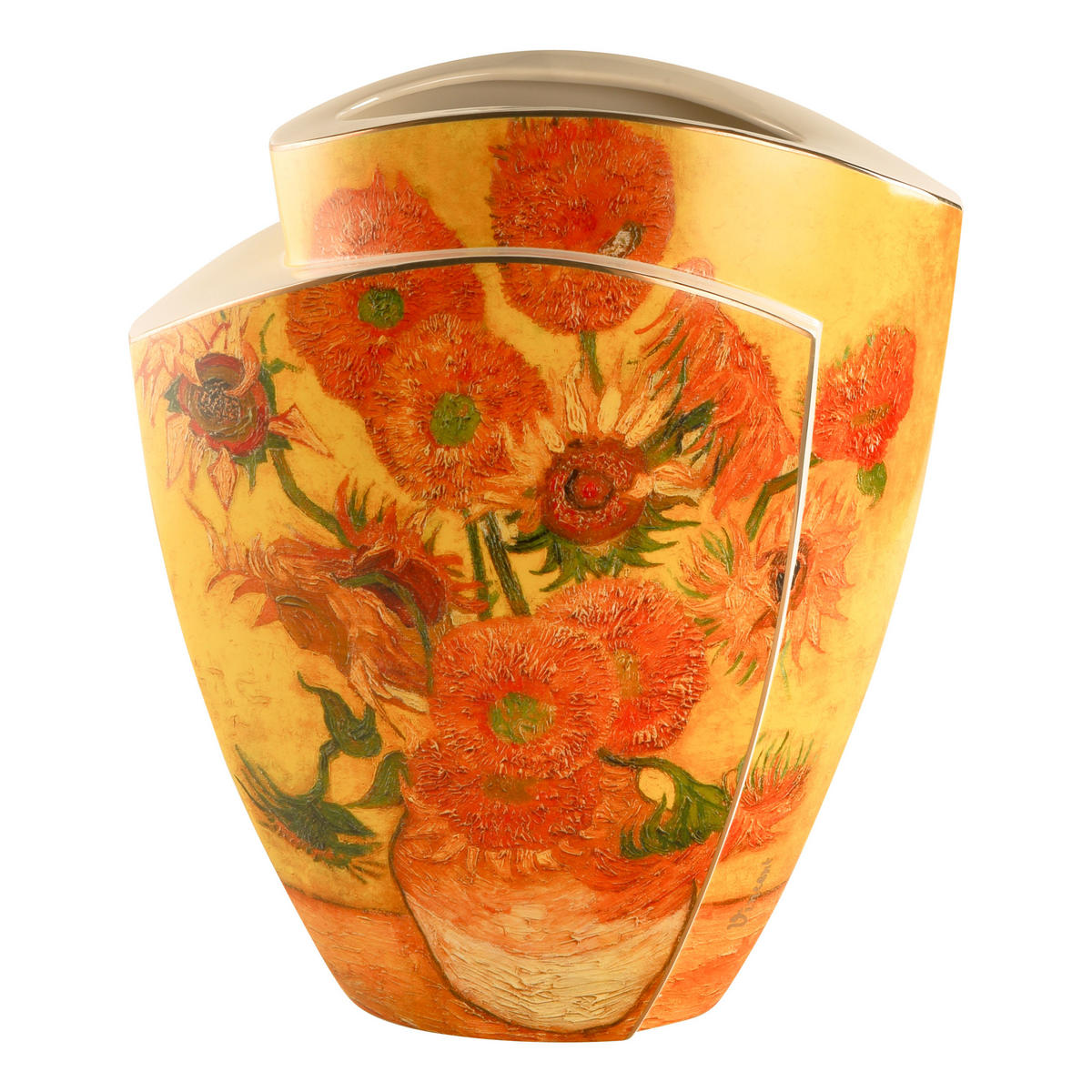 VASE Vincent van Gogh - Sonnenblumen, Porzellan, Bunt, 43 cm - Multicolor, Keramik (43cm) - Goebel