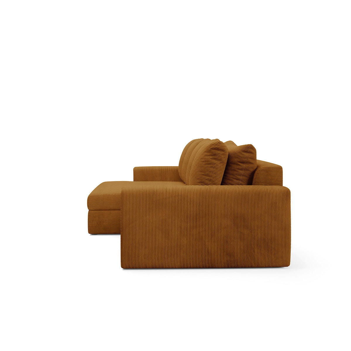 ECKSOFA Paola 3 Sitzplätze Senfgelb - Gelb, Holz (272/167cm) - Petits-meubles