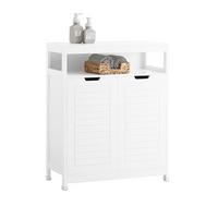 BADEZIMMERSCHRANK Weiß - Weiß, Holzwerkstoff (70/90/35cm) - SoBuy