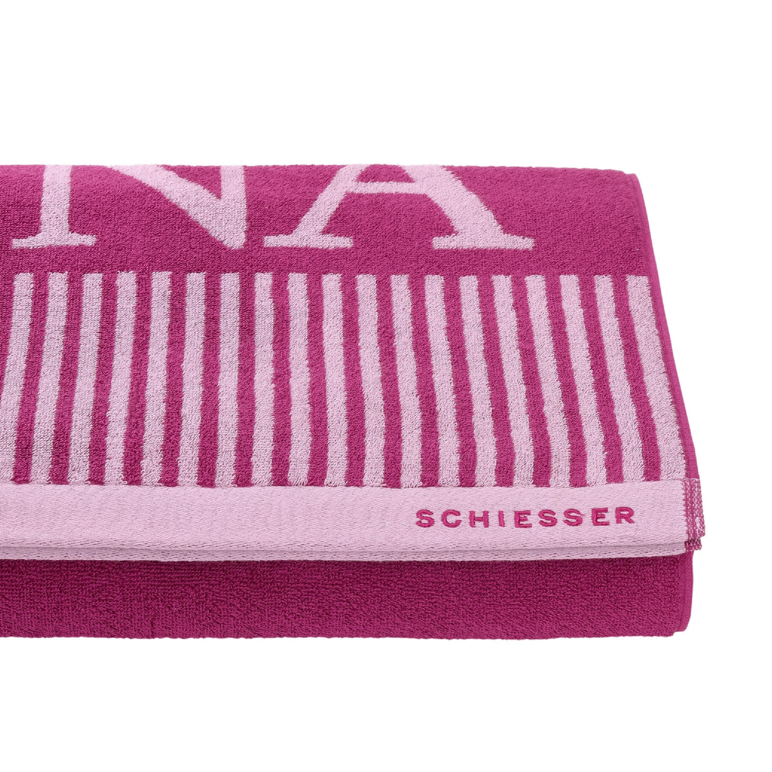 SAUNATUCH Rom - 75 x 200 cm - Fuchsia - Violett, Textil (75/200cm) - SCHIESSER