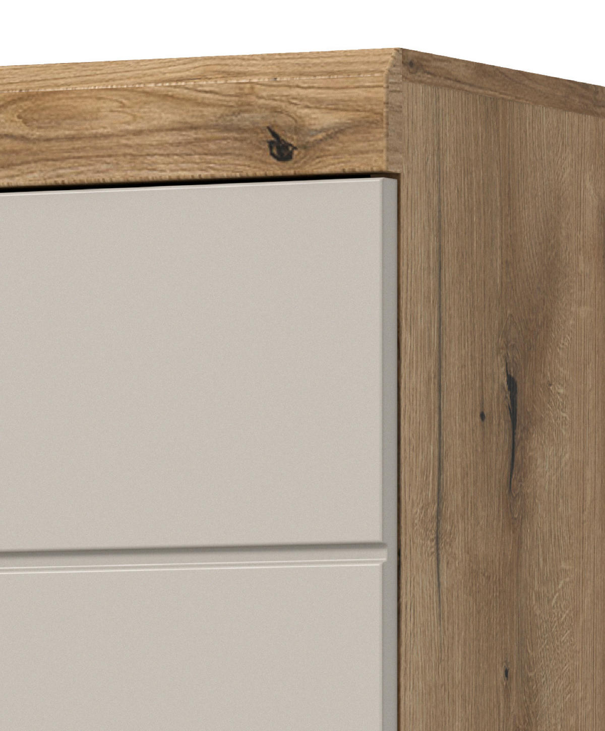 WASCHBECKENUNTERSCHRANK Sand Kashmir, Evoke Eiche, Badezimmer Unterschrank 60 cm - Kaschmir/Eichefarben, Holzwerkstoff/Kunststoff (60/56/34cm) - Inn.Furn