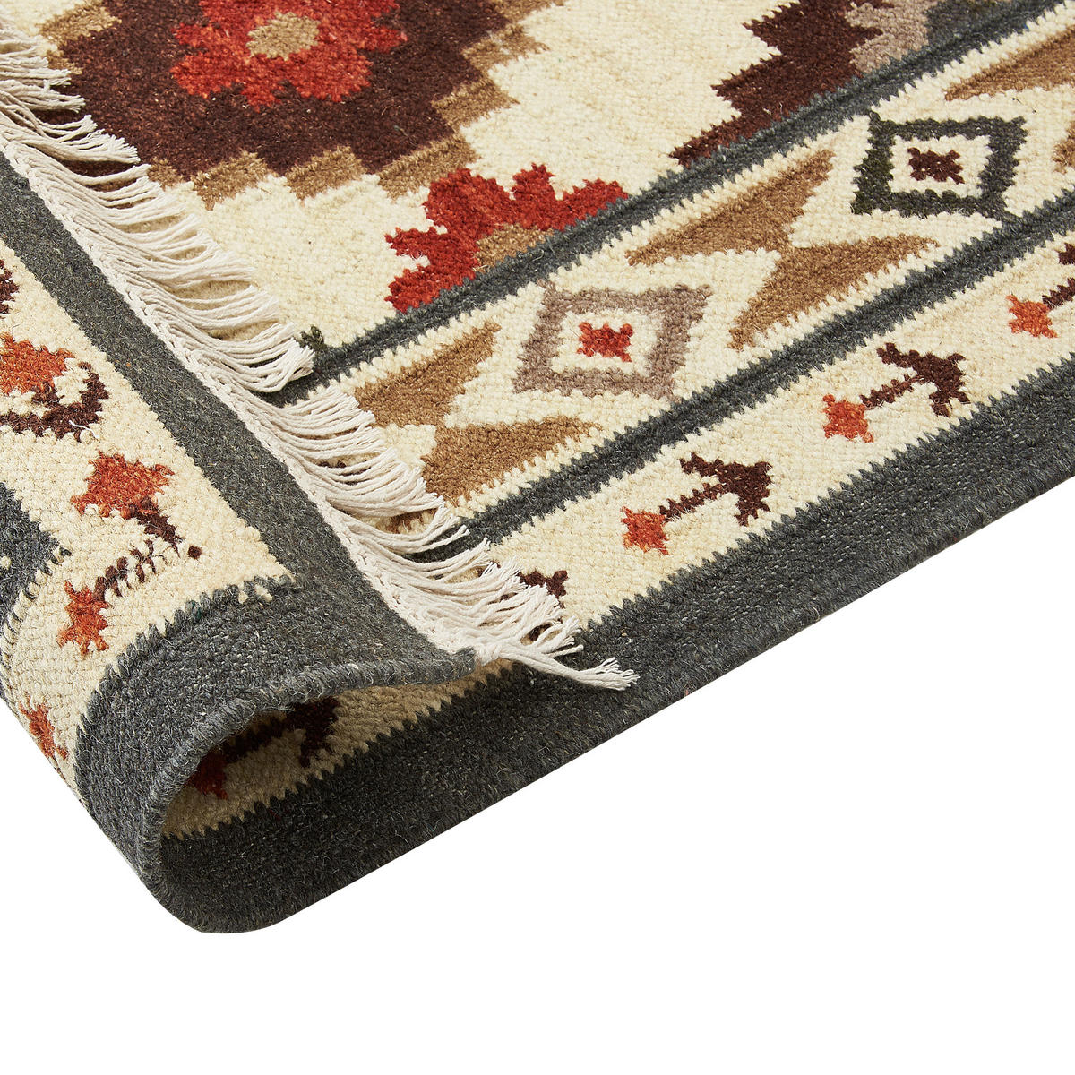 KELIM-TEPPICH vintage Ghukasavan 200/140 cm - Multicolor, Textil (140/200cm) - Beliani