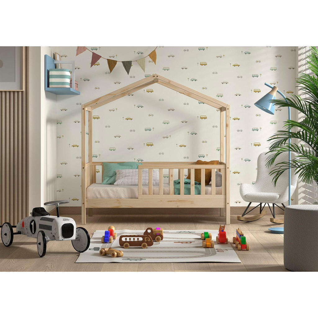 Thumbnail - 58aufmkessel Juniorbett, Natur, Holz, 70x140 cm, Kinder- & Jugendzimmer, Kindermöbel, Kinderbetten, Hausbetten
