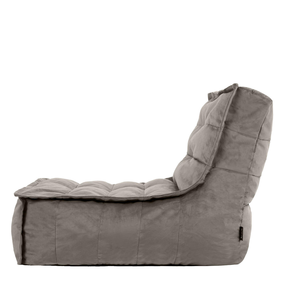 SITZSACK Lounger Skandi, Samt - Grau, Kunststoff (79/68/90cm) - icon