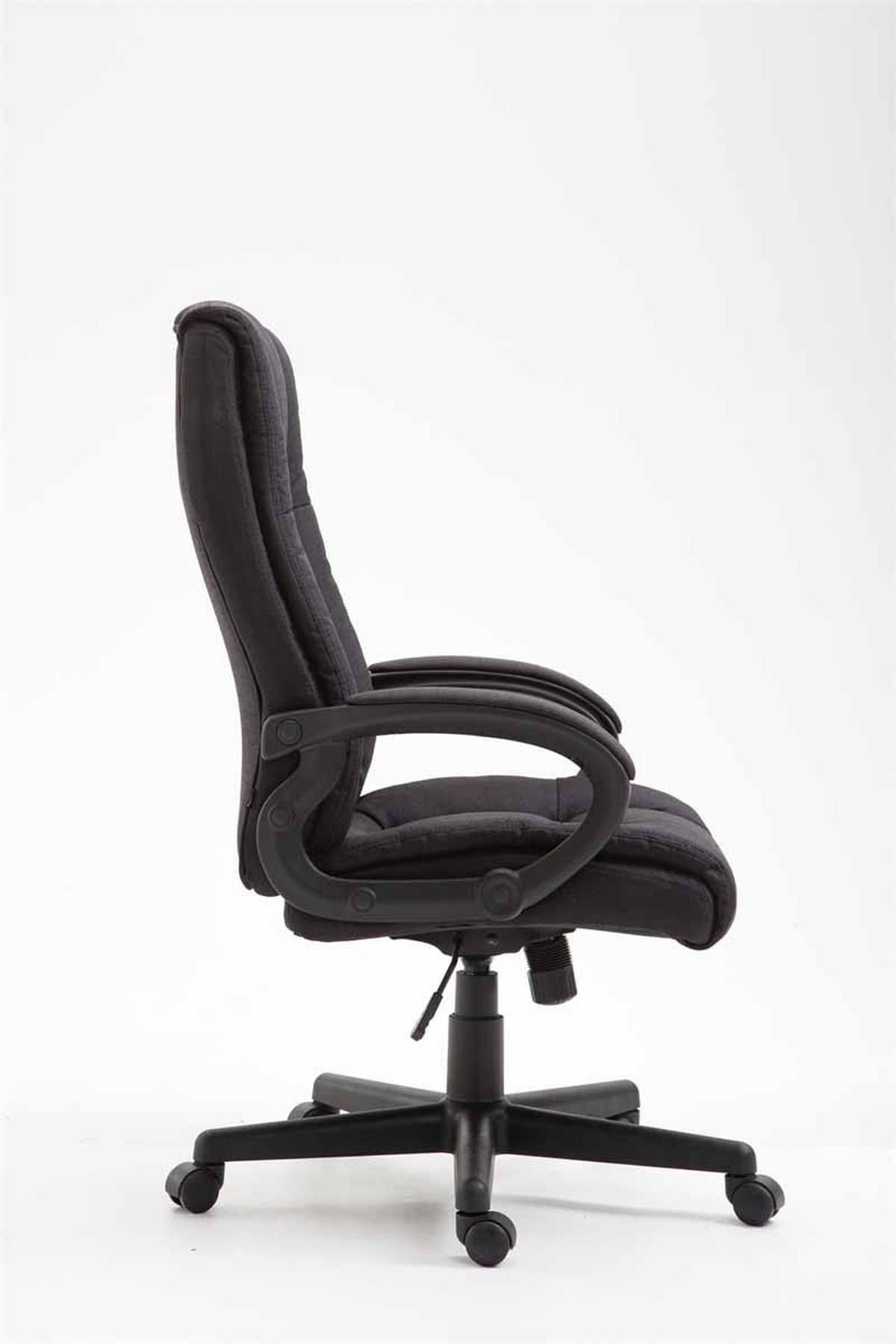 DREHSTUHL Stoff Schwarz - Schwarz, Kunststoff/Textil (66/106/70cm) - CLP