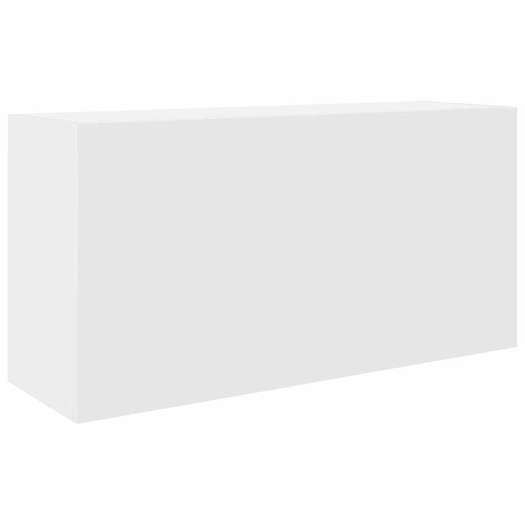 BAD-WANDSCHRANK Weiss 80/25/40 Cm Holzwerkstoff - Weiß, Holzwerkstoff (25/40/80cm) - vidaXL
