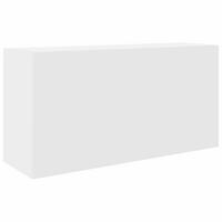 BAD-WANDSCHRANK Weiss 80/25/40 Cm Holzwerkstoff - Weiß, Holzwerkstoff (25/40/80cm) - vidaXL