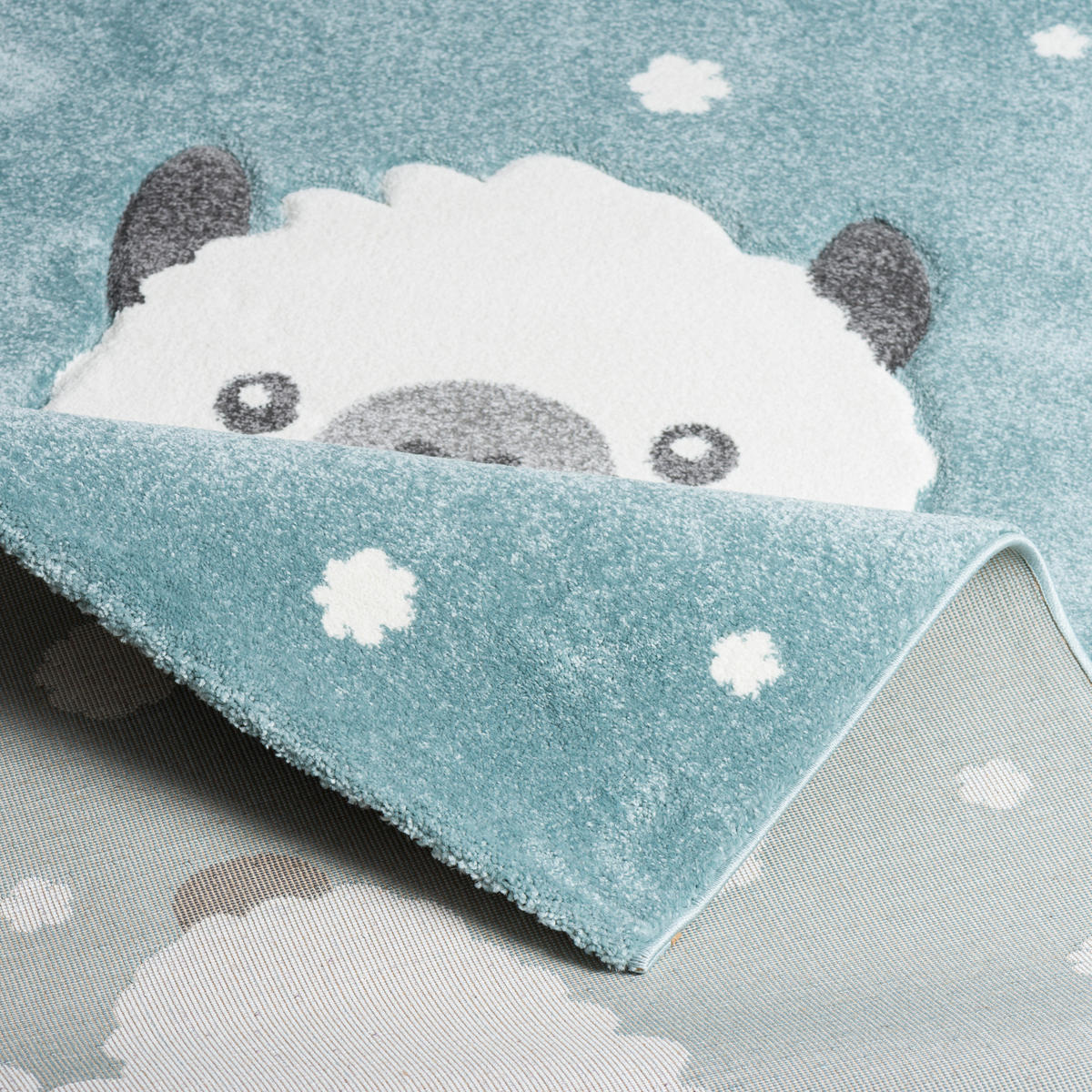 KINDER TEPPICH MAUI KIDS ALPAKA PASTELL - Blau, Textil (120/170cm) - Pergamon