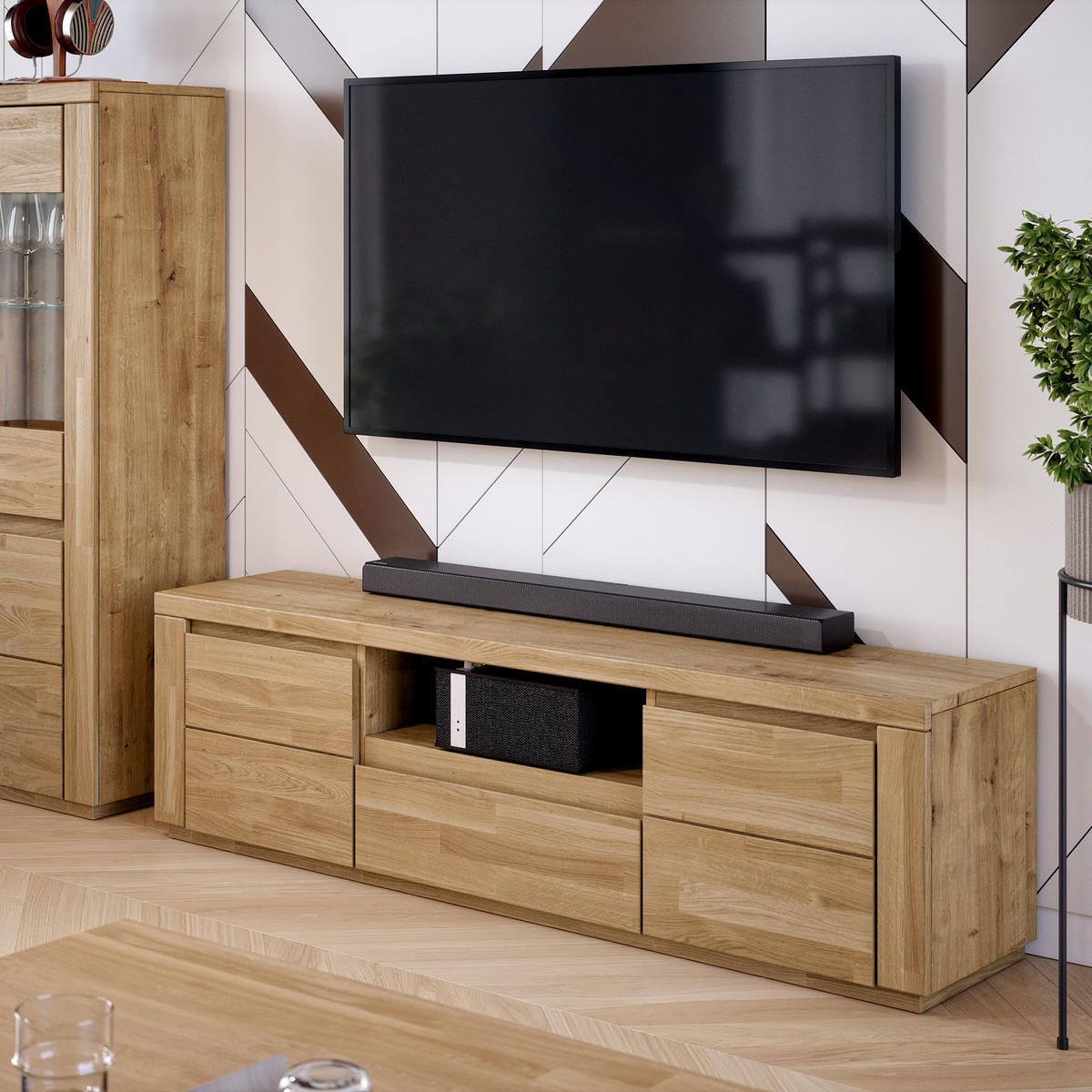 LOWBOARD Skagen - Eichefarben, Holz (37/47/160cm) - kiki design