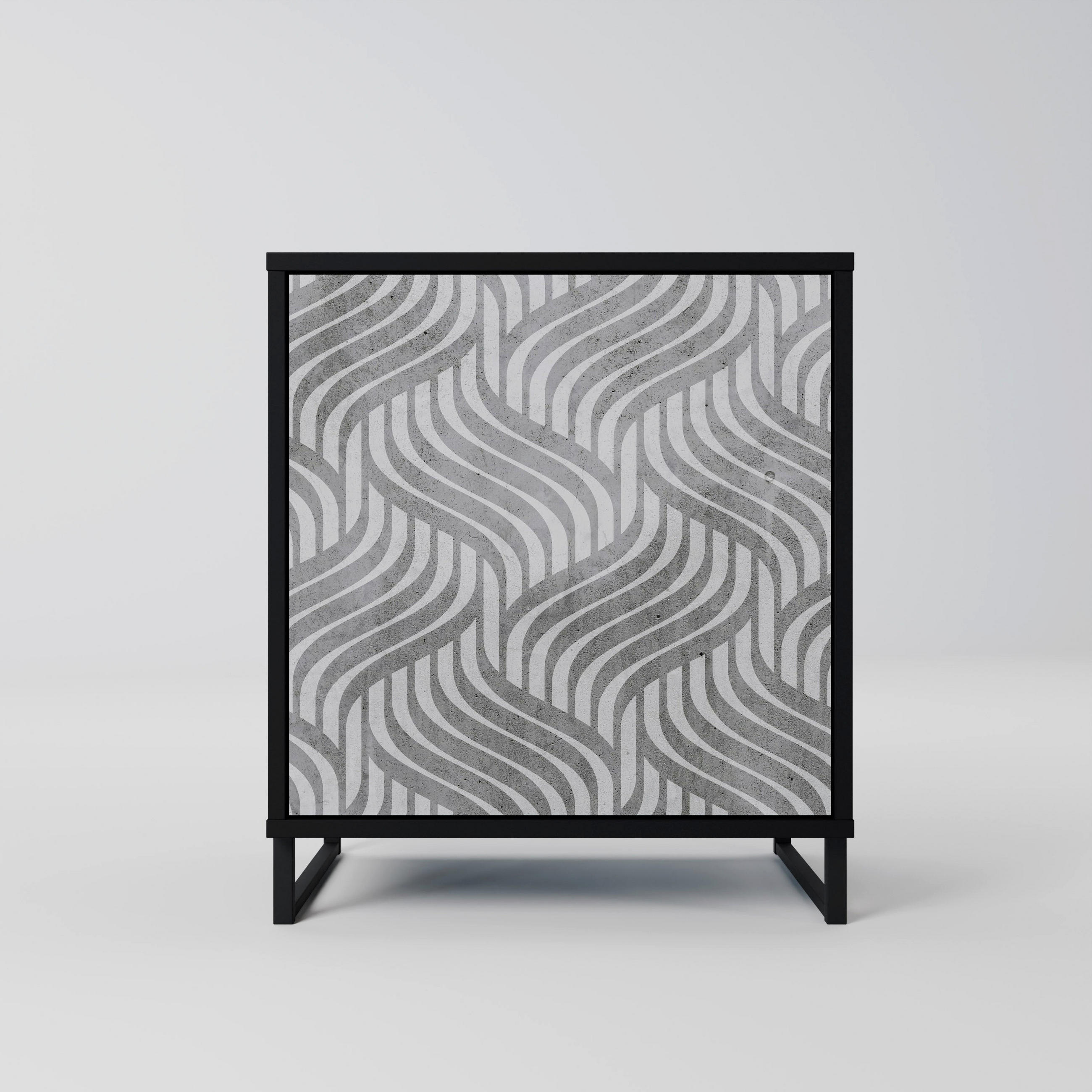 SpaceRebels Sideboard Schwarz 57.5x67.5x42 cm