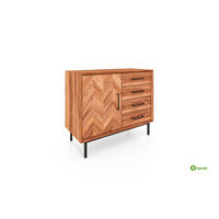 KOMMODE LEON Kernbuche - Kernbuche, Holz (97/80/45cm) - byoak