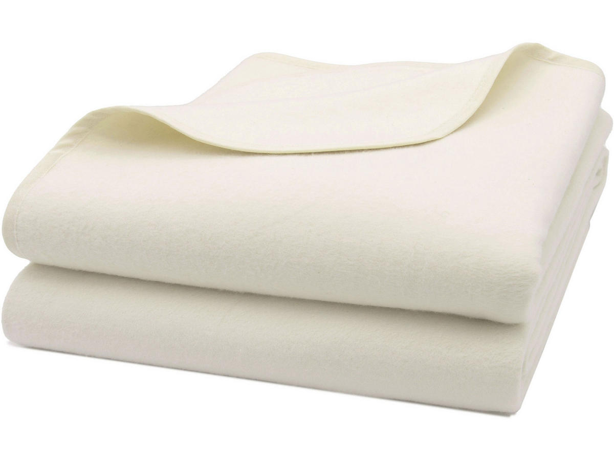 UMZUGSDECKE, 2er-Set, 100x200 cm, 100% Baumwolle, Weiß - Weiß, Textil (100/200cm) - Zollner