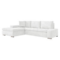 ECKSOFA Orkan Mini - Ecru, Holz/Textil (265/185cm) - MIRJAN24