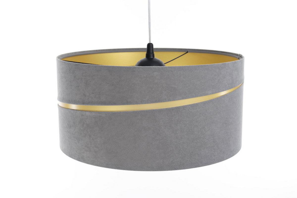 HÄNGELEUCHTE Grau 60/30 cm - Goldfarben/Grau, Kunststoff (60/0.4/30cm) - ONZENO