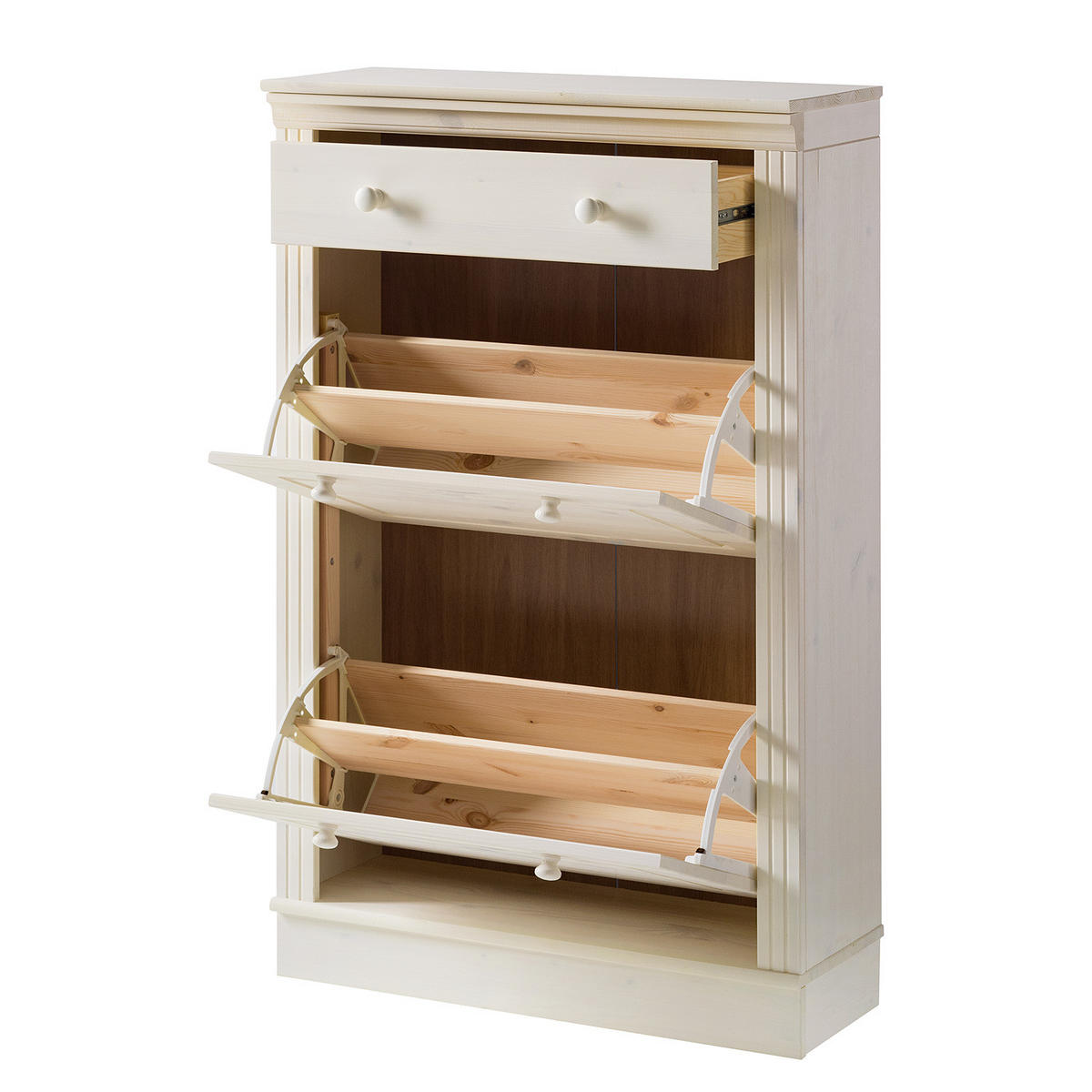 SCHUHKIPPER mit 2 Klappen - Kieferfarben, Holz (70/108/27cm) - home24