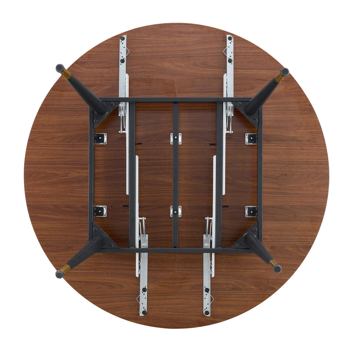 ESSTISCH ausziehbar rund/oval DE-40083 Nussbaum - Walnussfarben, Holzwerkstoff (85/135/77cm) - ComfortXL