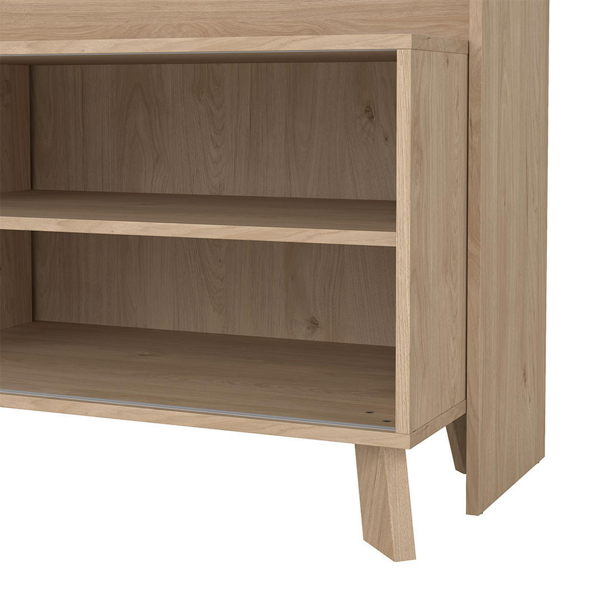 REGALSYSTEM, Ikast, Eiche, Holzwerkstoff, 159 x 49 x 181 cm - Eichefarben, Holzwerkstoff (159/181/49cm) - ebuy24