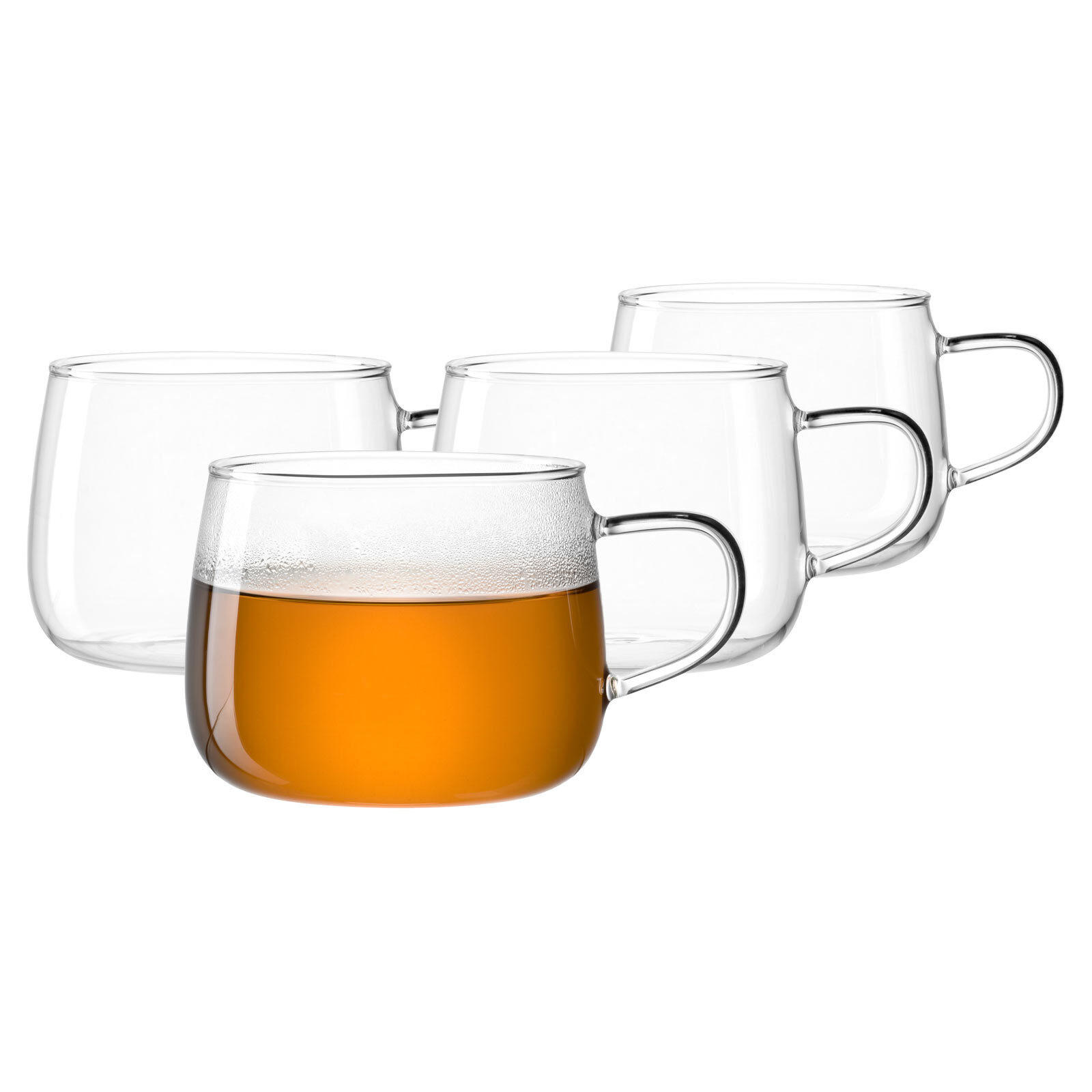 TEETASSEN Tè Per Te transparent 450 ml 4er Set - Transparent, Glas (0.45L) - Leonardo Living