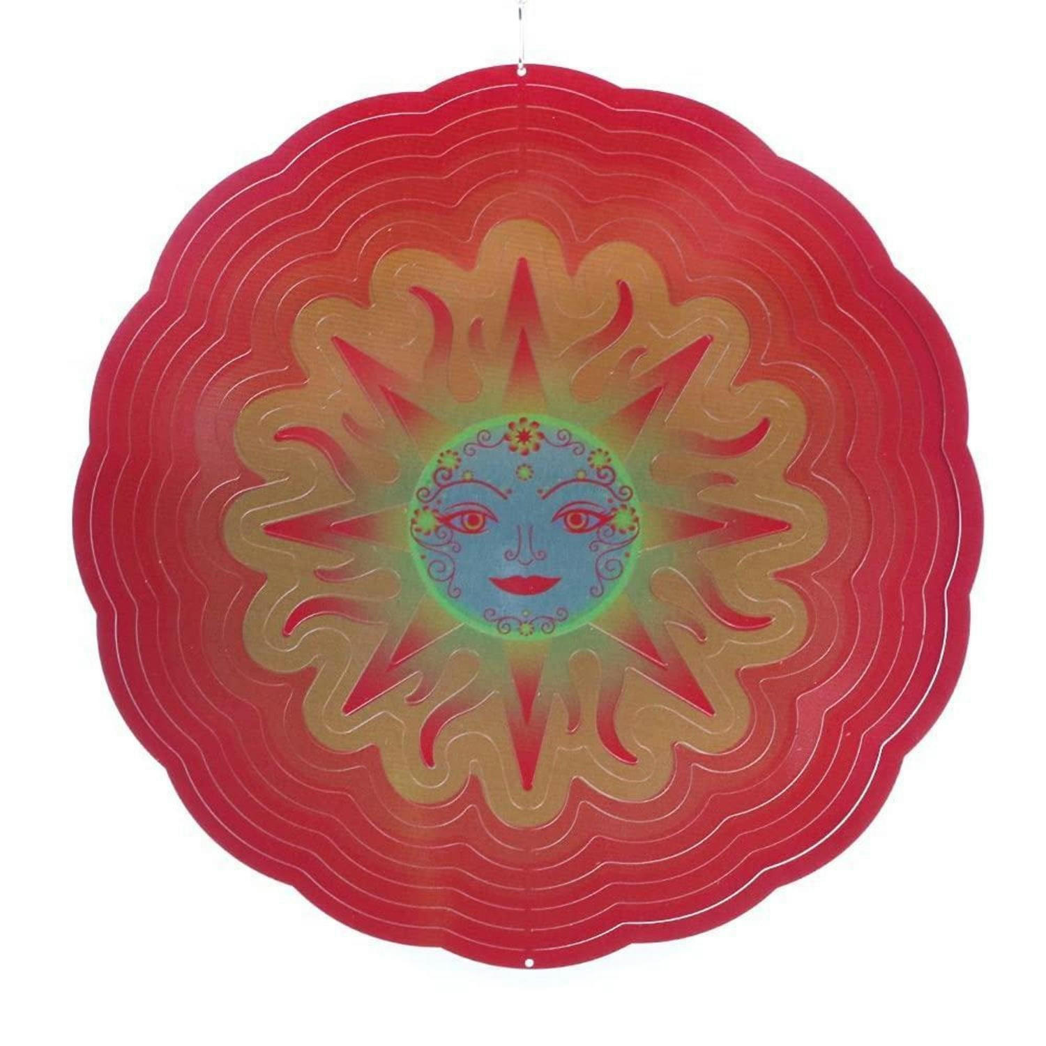 WINDSPIEL Sonnengöttin Edelstahl Rot 30 cm - Multicolor, Metall (30/30/30cm)