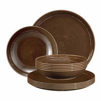 TAFELSERVICE Terra Erdbraun 12er Set - Braun, Keramik (1/1/1cm) - Seltmann Weiden