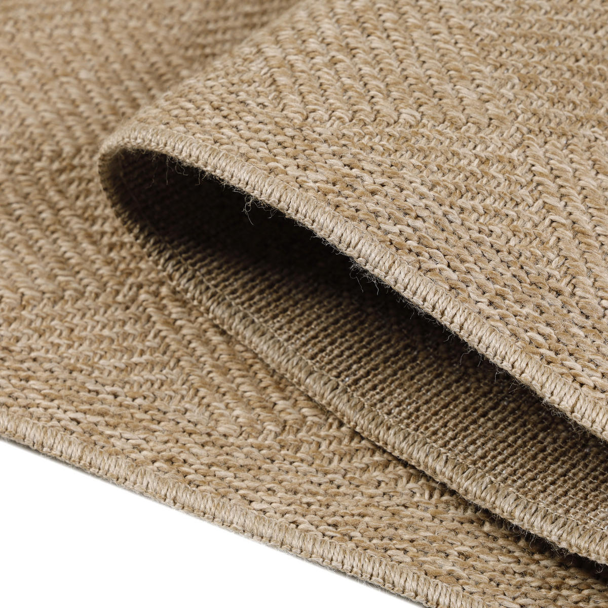 TEPPICH Outdoor Flachgewebe Vintage Polypropylen Balkon Beige Rechteckig 200x290 - Beige, Textil (200/290cm) - KADIMA DESIGN