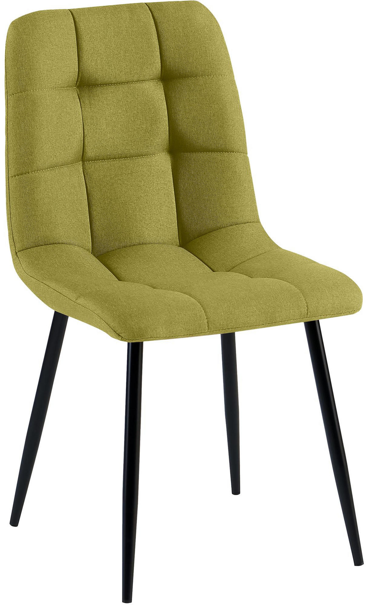 STUHL Stoff Grün - Schwarz/Grün, Textil/Metall (45/84/55cm) - CLP