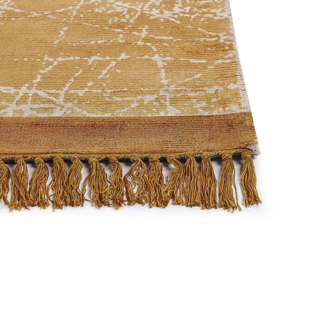 KURZFLOR-TEPPICH Hanli 150/80 cm - Orange, Naturmaterialien (80/150cm) - Beliani