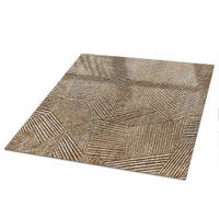 TISCHPLATTE 100x70 cm – Geometrische Abstraktion - Grau, Glas (100/70/0.4cm) - Wallfluent