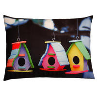 KISSENBEZUG Fotodruck 40x60 cm Vogelhaus - Multicolor, Textil (40/60cm) - TiborTex