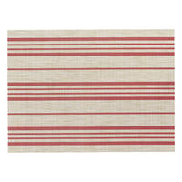 TISCHSET Sina natur/rot 33 x 45 cm - Naturfarben, Textil (45/33cm) - Winkler
