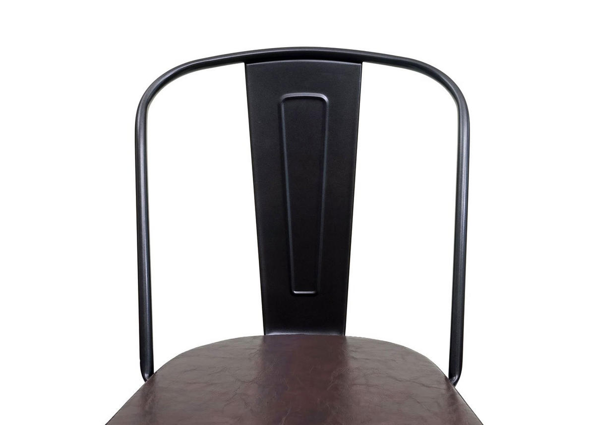 ESSZIMMERSTUHL H10E Braun 4er-Set - Braun, Metall (44/85/49cm) - MCW